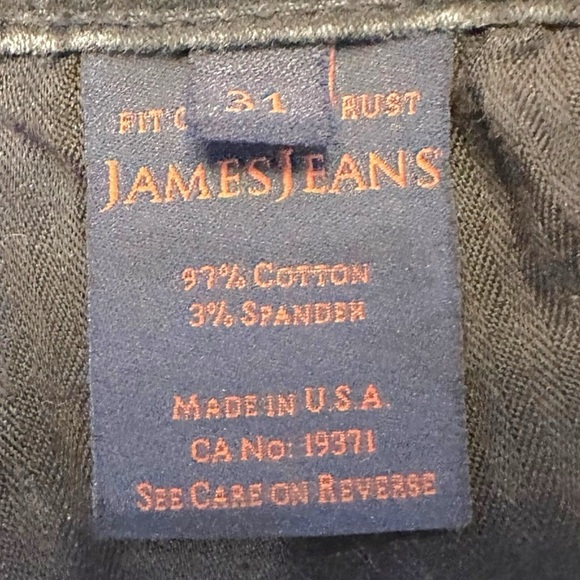 James Jeans Twiggy 5 Pocket Leggings Venom Slate Snakeskin Witchy 90s Size 31 - Picture 7 of 10